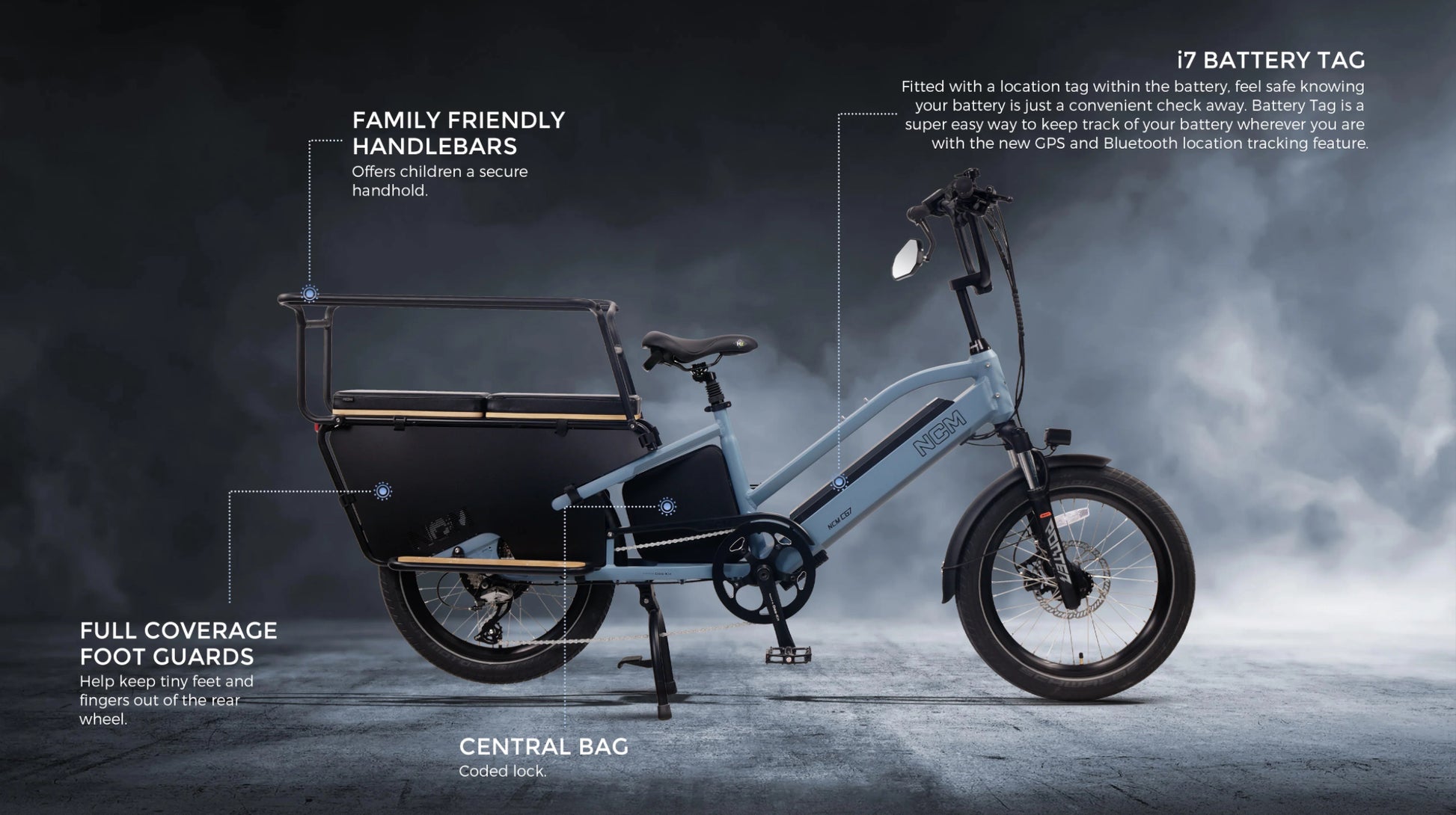 NCM Cargo CG7 Electric Cargo Bike – BMG E-Bikes